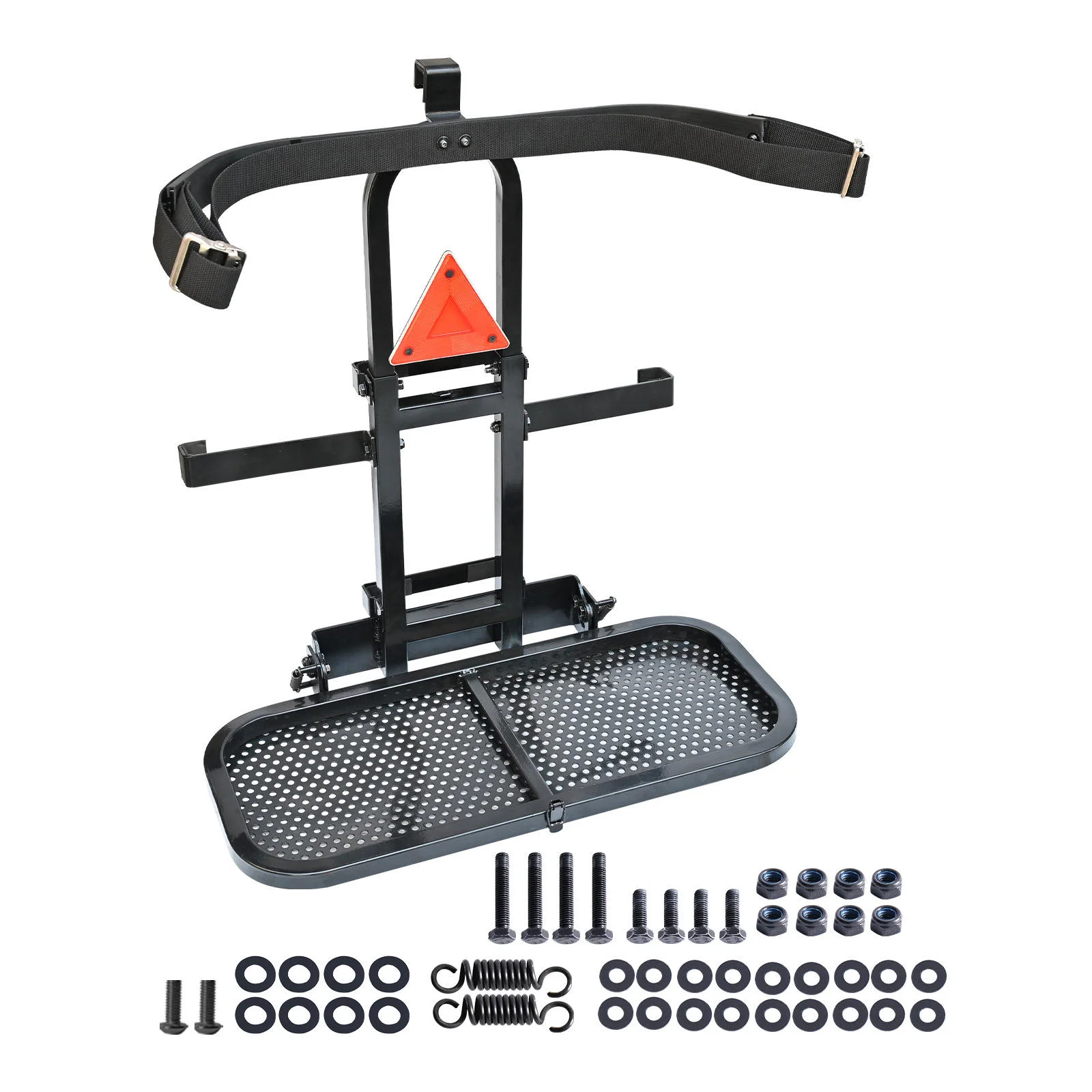 Universal Stainless Steel Foldable Golf Cart Bag Holder Car Mount Golf Bag Rack Bracket