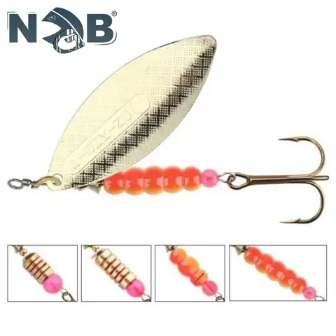 NGB Spinner appât leurre de pêche 4.5g 7.0g 12.5g 17.4g 27.1g cuillère leurre brochet métal appât artificiel dur leurres de pêche triple crochet