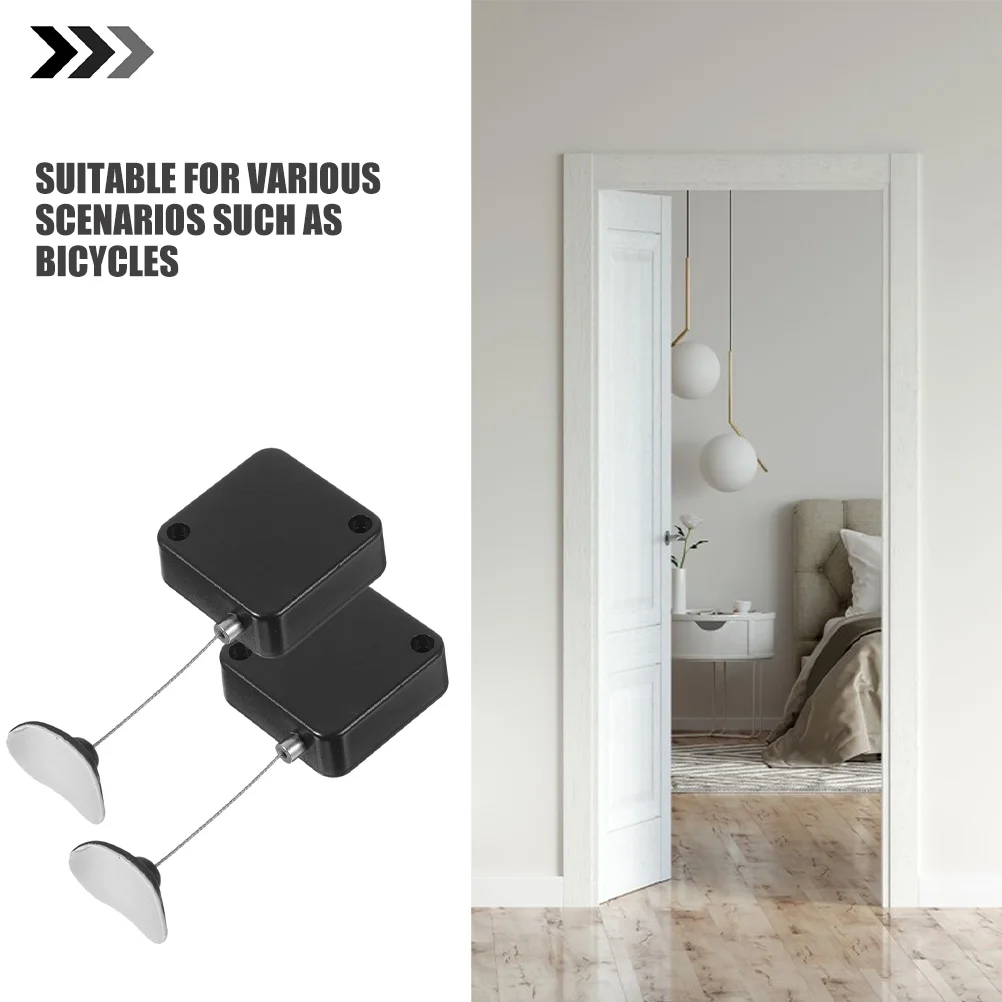 Anti-theft Wire Rope Retractable Security Cable Lock Telescopic Remote Control Metal Holder Tether