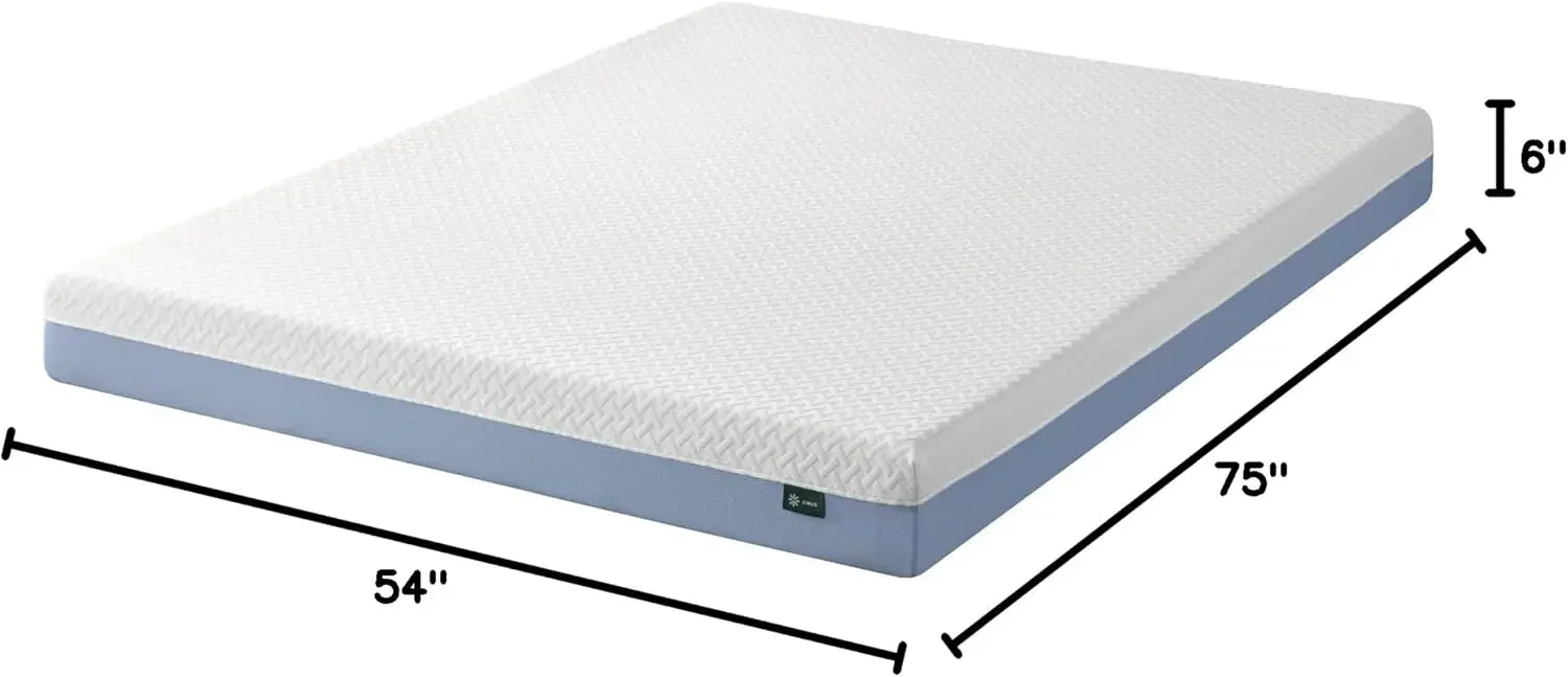 Full, Fiberglass Free, Medium Feel, Cooling Airflow Memory Foam, Certified Safe Foams & Fabric, Mattress in A Box