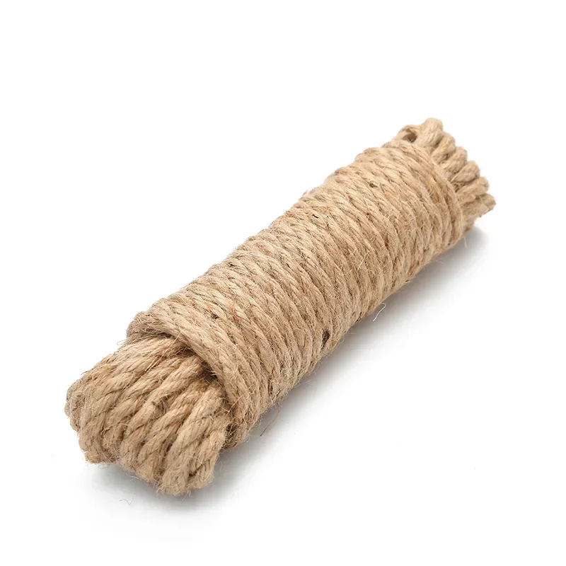手作りの黄色の麻縄 新しいスタイルの織り装飾素材 包装タグ吊り下げフレームバインディング DIY アートクラフト用