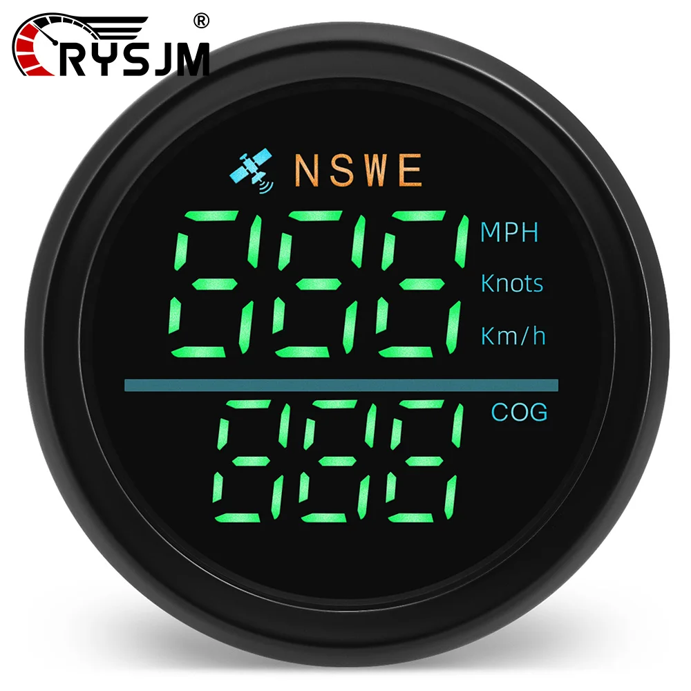 

52mm GPS Speedometer Gauge Compass 0-299 KMH Knots MPH Speed Gauge with GPS Antenna for 12V 24V Car Auto Boat Interior Parts