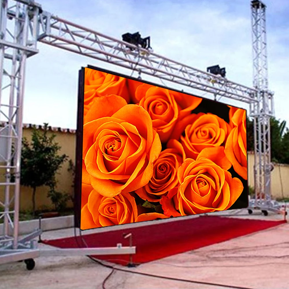 P3.91 outdoor 500*1000mm full-color HD small spacing Video wall LED display screen