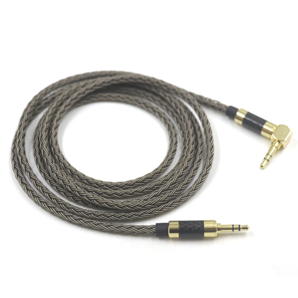 

16 Core 7N OCC 3.5mm right Angled male to 3.5mm stereo male For Headphone Car MP3 Speaker Computer Aux Cord