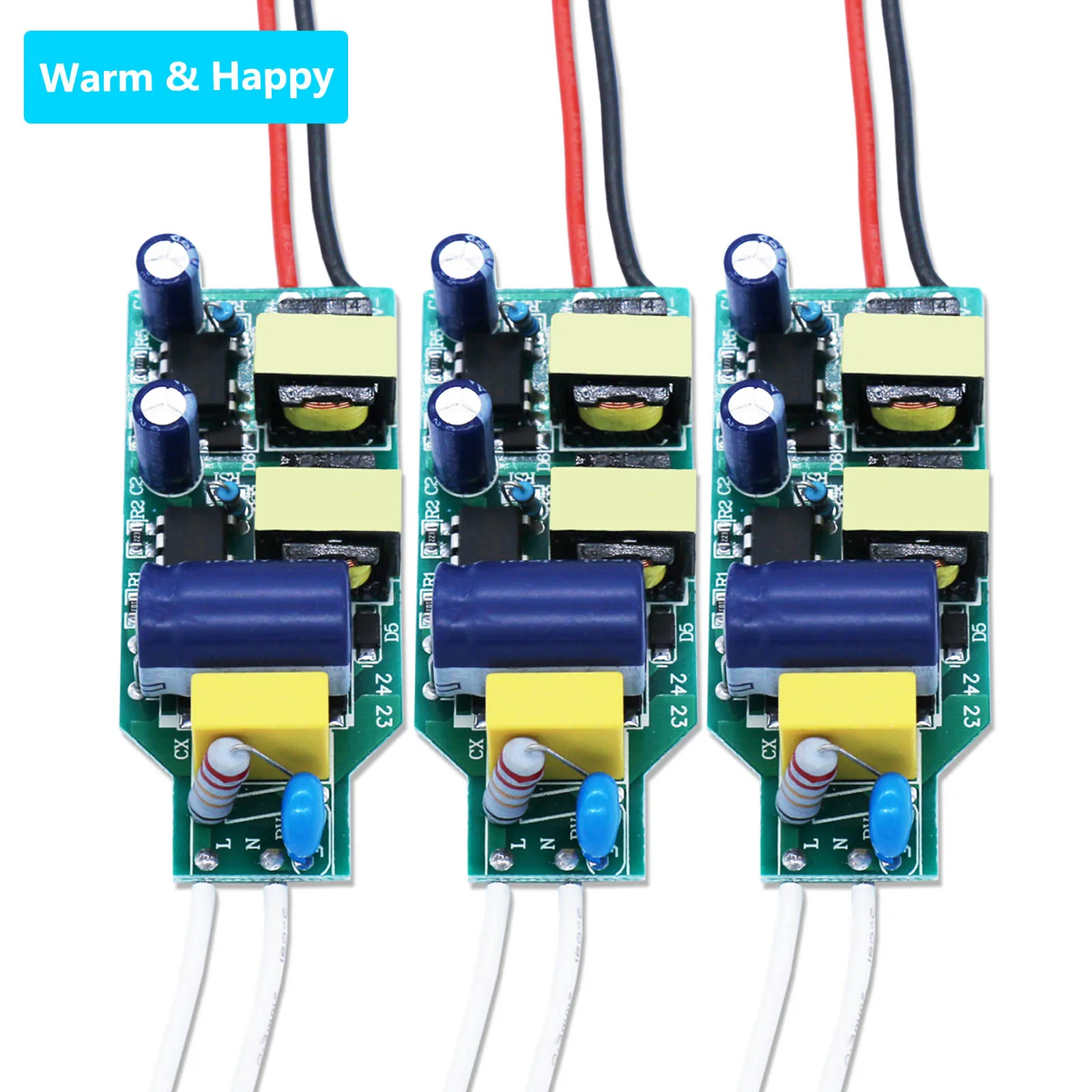36-48W DC36-85V LED Non Isolated Driver 400mA 500mA 600mA Constant Current Power Supply Driver Lighting Transformer Spotlight