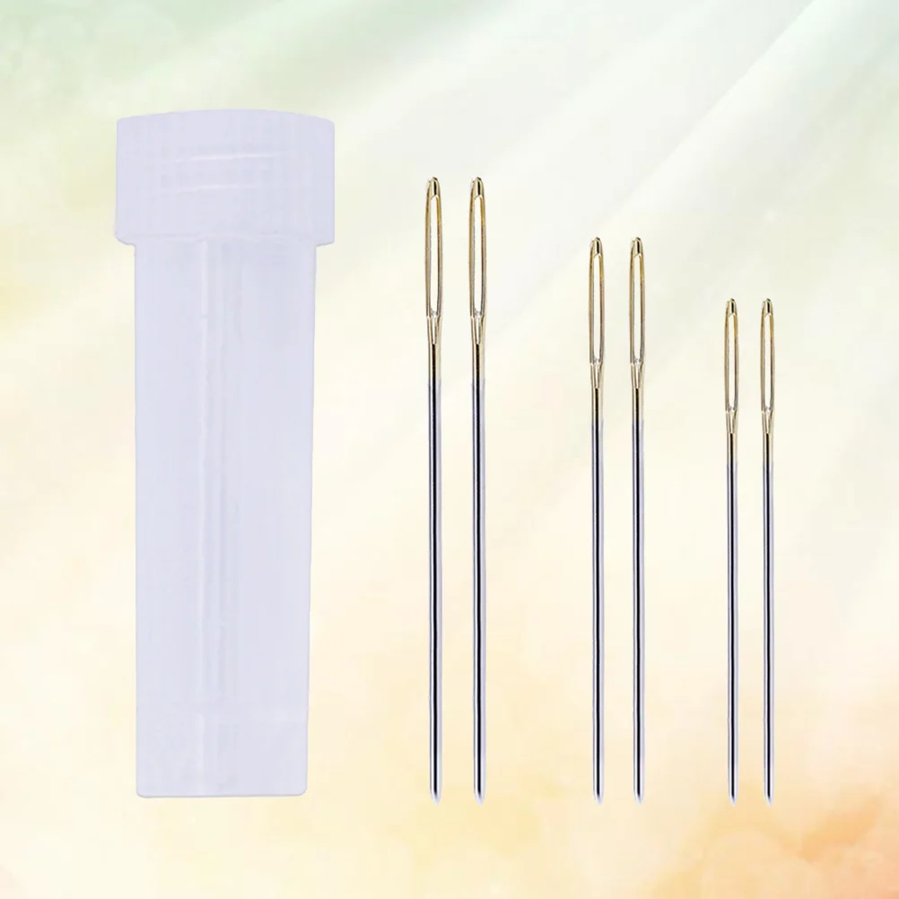 7 Pcs Embroidery Needles Large Eye Cross Stitch Yarn Sewing Stitching