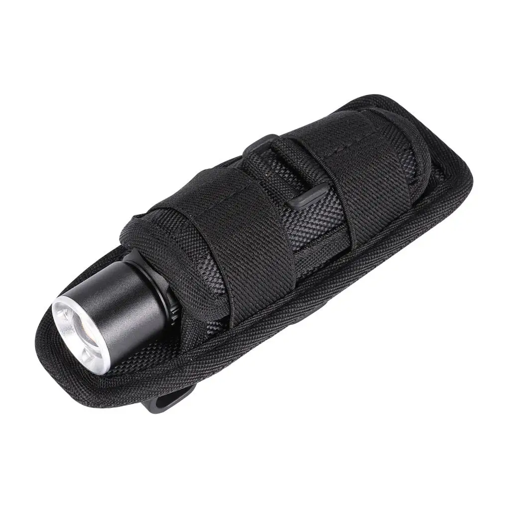 Flashlight Pouch Rotatable Scratch-Resistant Belt Torch Emergency