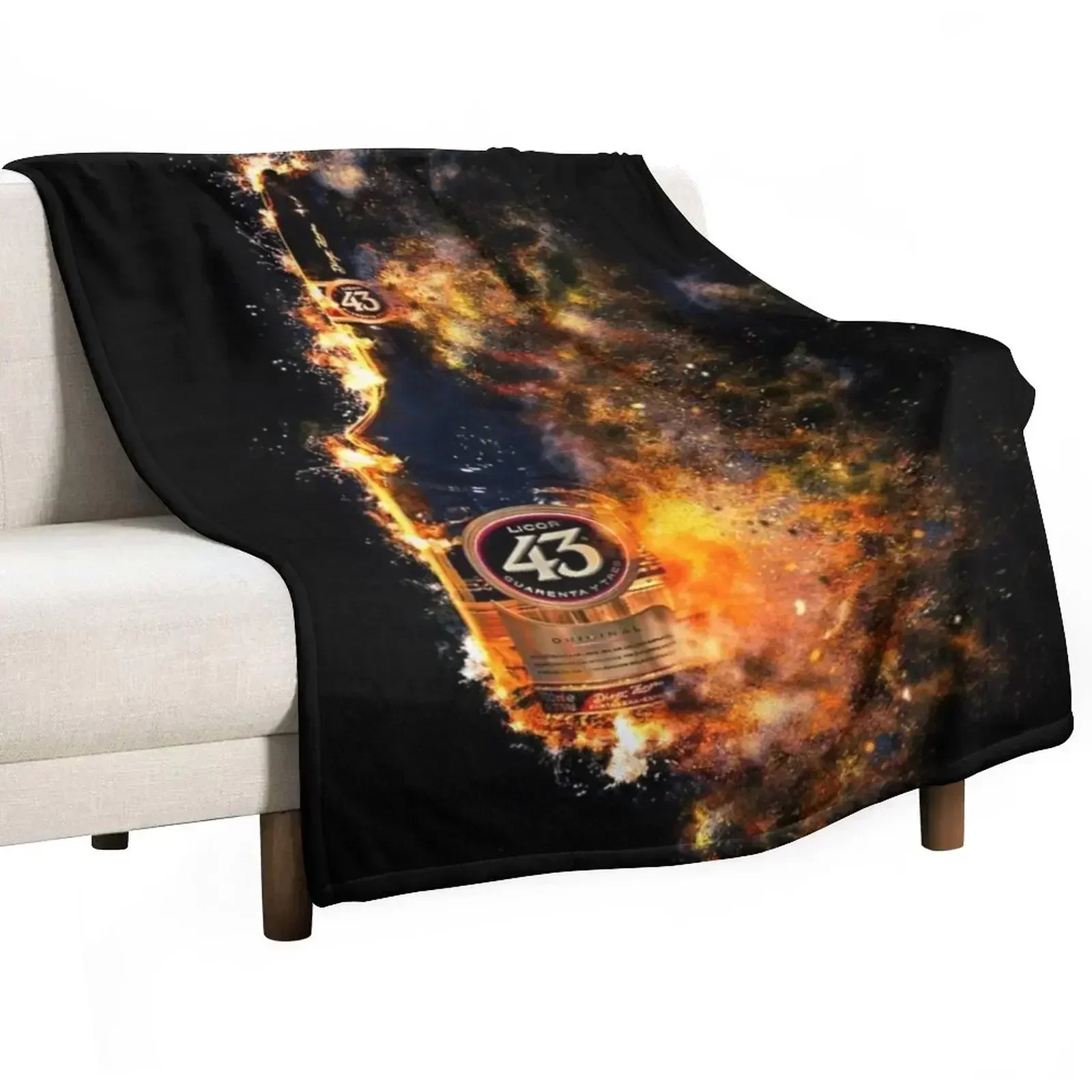 Licor 43 on fire (quarante i tre) Throw Blanket Soft Breathable Blanket for Night Sleeping
