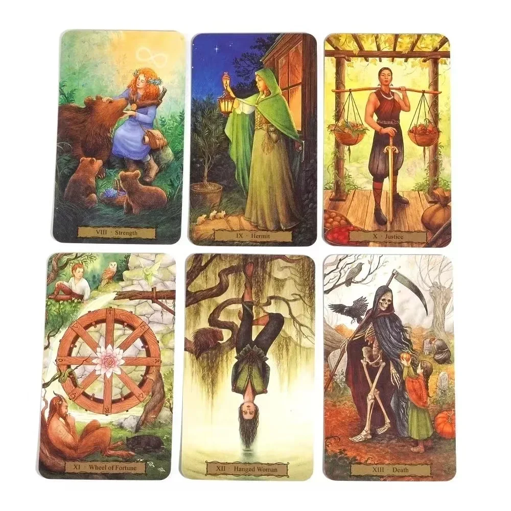 Tarot of The Witch\'s Garden Game Cards Full English Divination Board Games Taro Oracle Deck Playing Mysterious Version