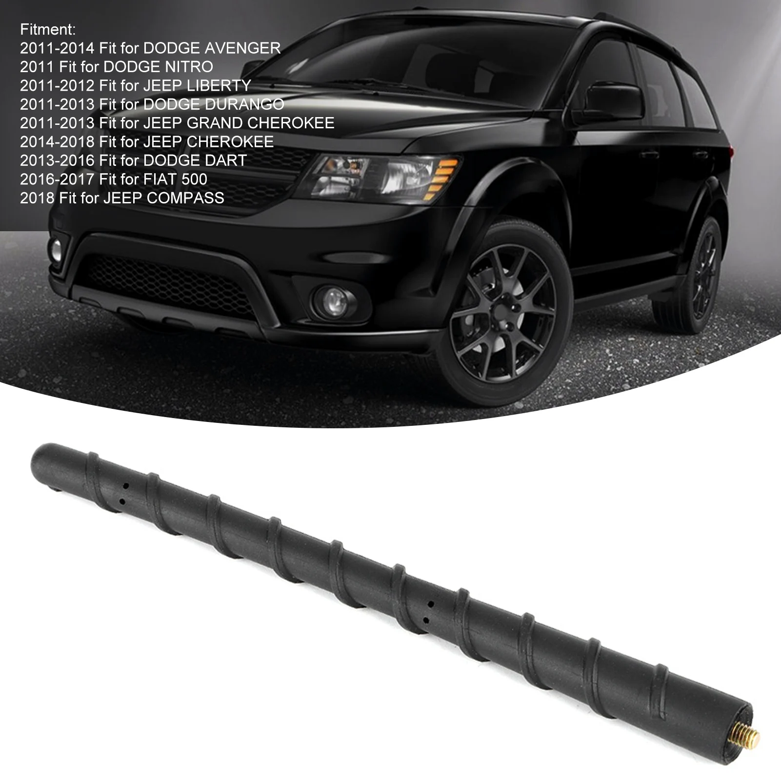 7in Removable Car Antenna Signal Aerial Mast Accessory Fit for Dodge Avenger