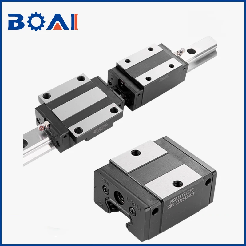 

PMI Linear Guide Slider Block Square Rail Bearings MSA&MSB15/20/25/30 Series CNC Router Bearings