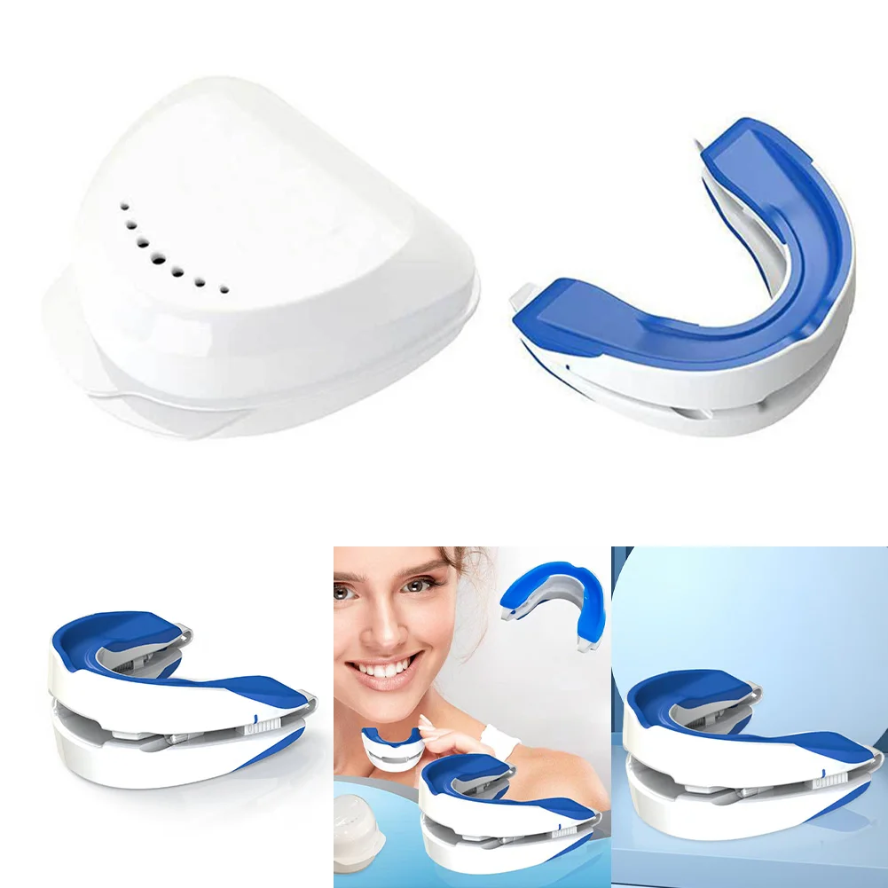 1PCS Anti-Snoring Mouthpiece Adjustable Night Time Teeth Mouthguard & Sleeping Bite Guard Jaw Positioning for Bruxism Snoring