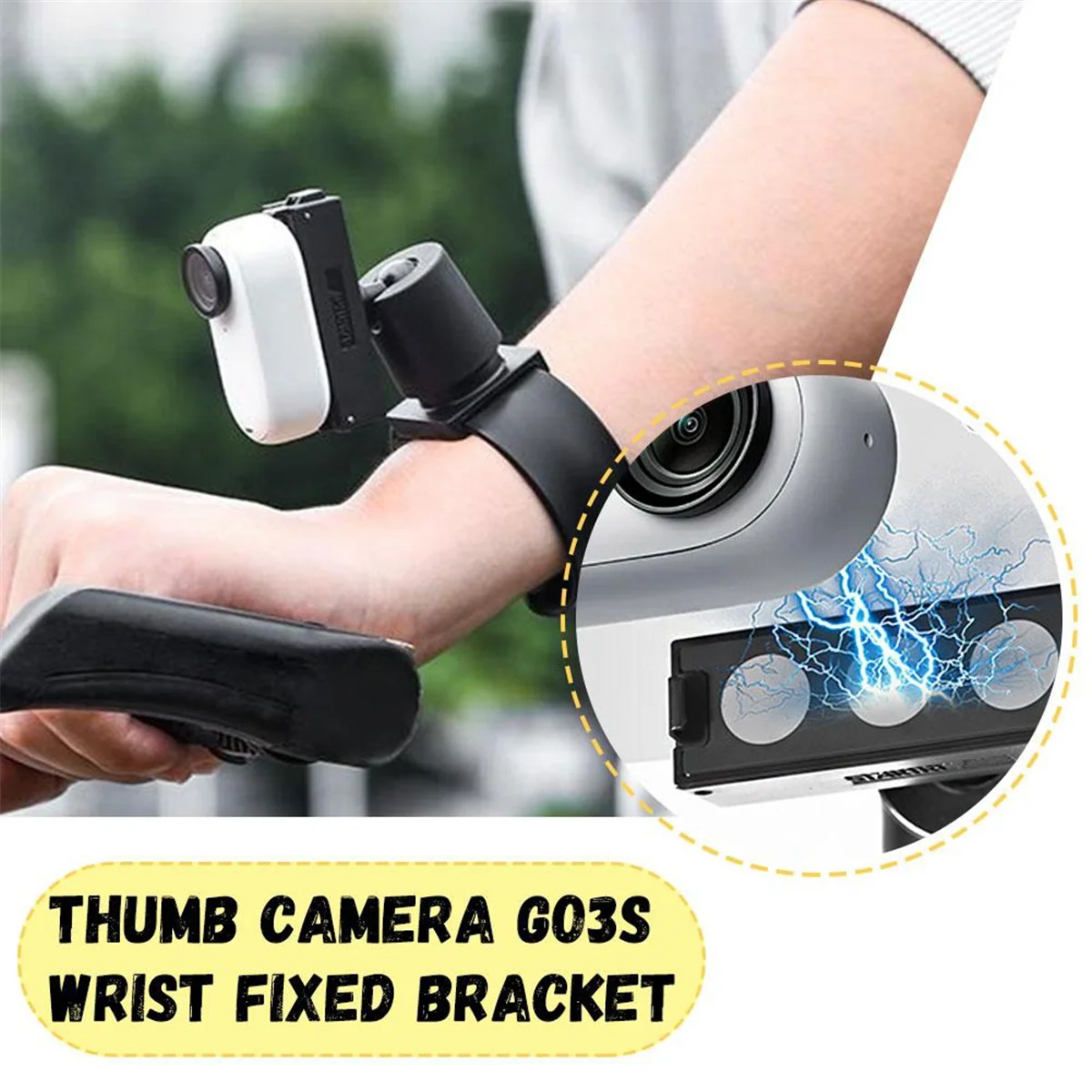 

AA25 for GO 3/GO 3S Wrist Strap Mount Portable Electronic Device Mount Hand Wrist Strap