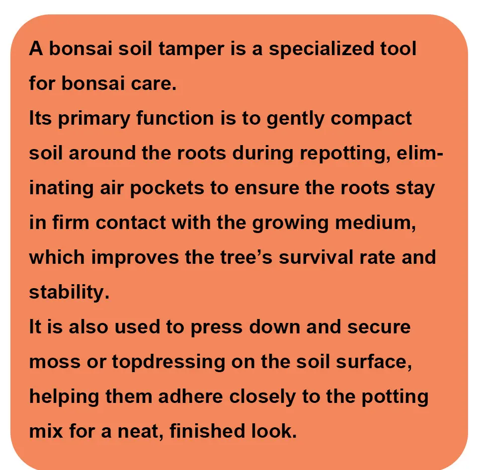 Bonsai Tools 160 / 200 / 240 Mm Bonsai Soil Tamper Made By Aviation Aluminum Alloy