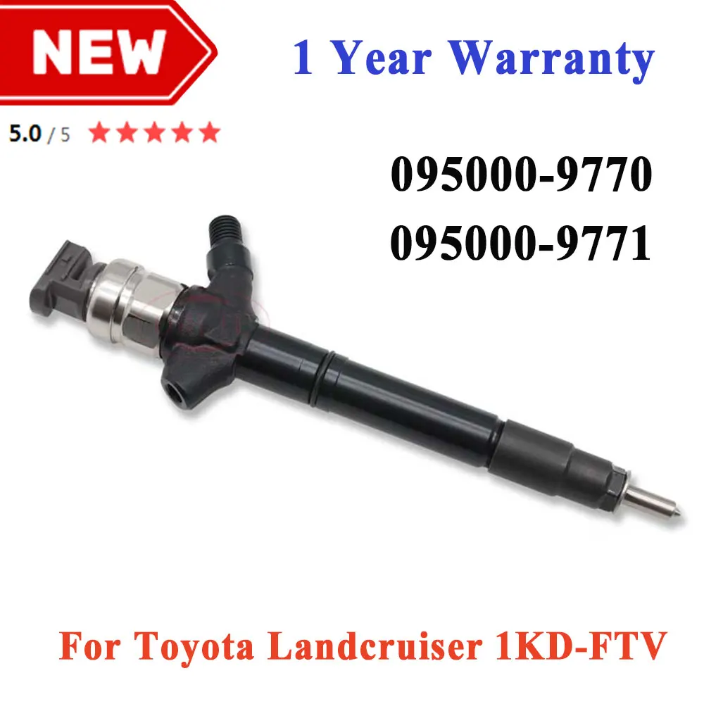 095000-9770 Fuel Injector 095000-9771 Common Rail Diesel Injector 095000-9772 23670-59018 For Toyota Landcruiser 1KD-FTV