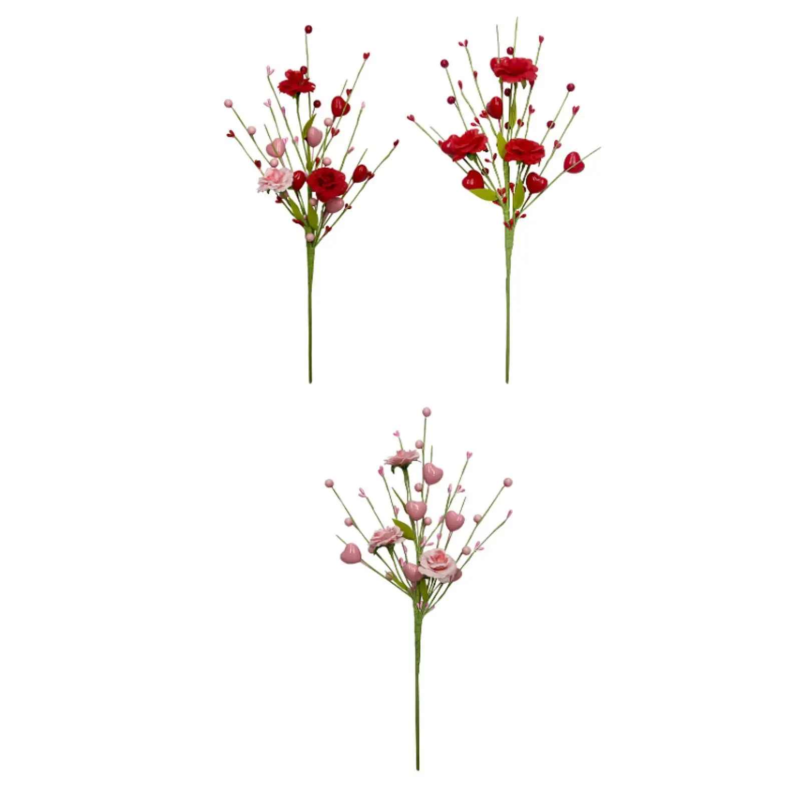 Artificial Flower Stem, Wreath Craft,18inch Height,Valentines Day Decor,DIY Garland Supplies for Festive,Family,Wedding Gifts