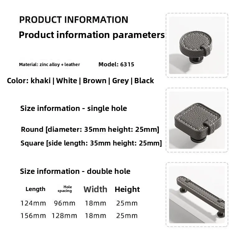 Cabinet Door Handle Solid Single Hole Cabinet Wardrobe Drawer Shoe Cabinet Handle Accessories