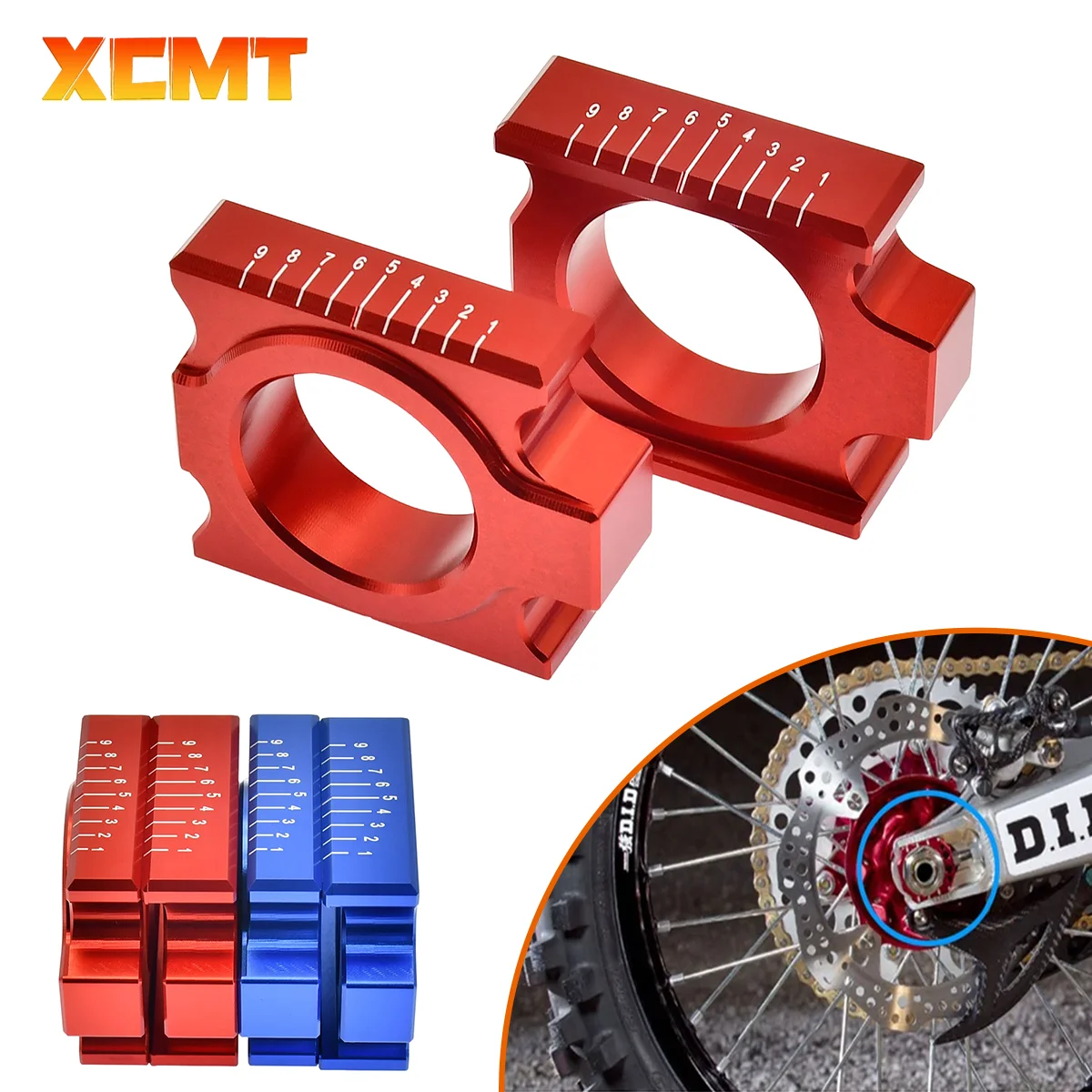 Motorcycles Accesorios Rear Chain Adjuster Axle Blocks For Honda CRF250R 450R 250X 250RX 450X 450RX CR 125 250 CRF Tools Parts