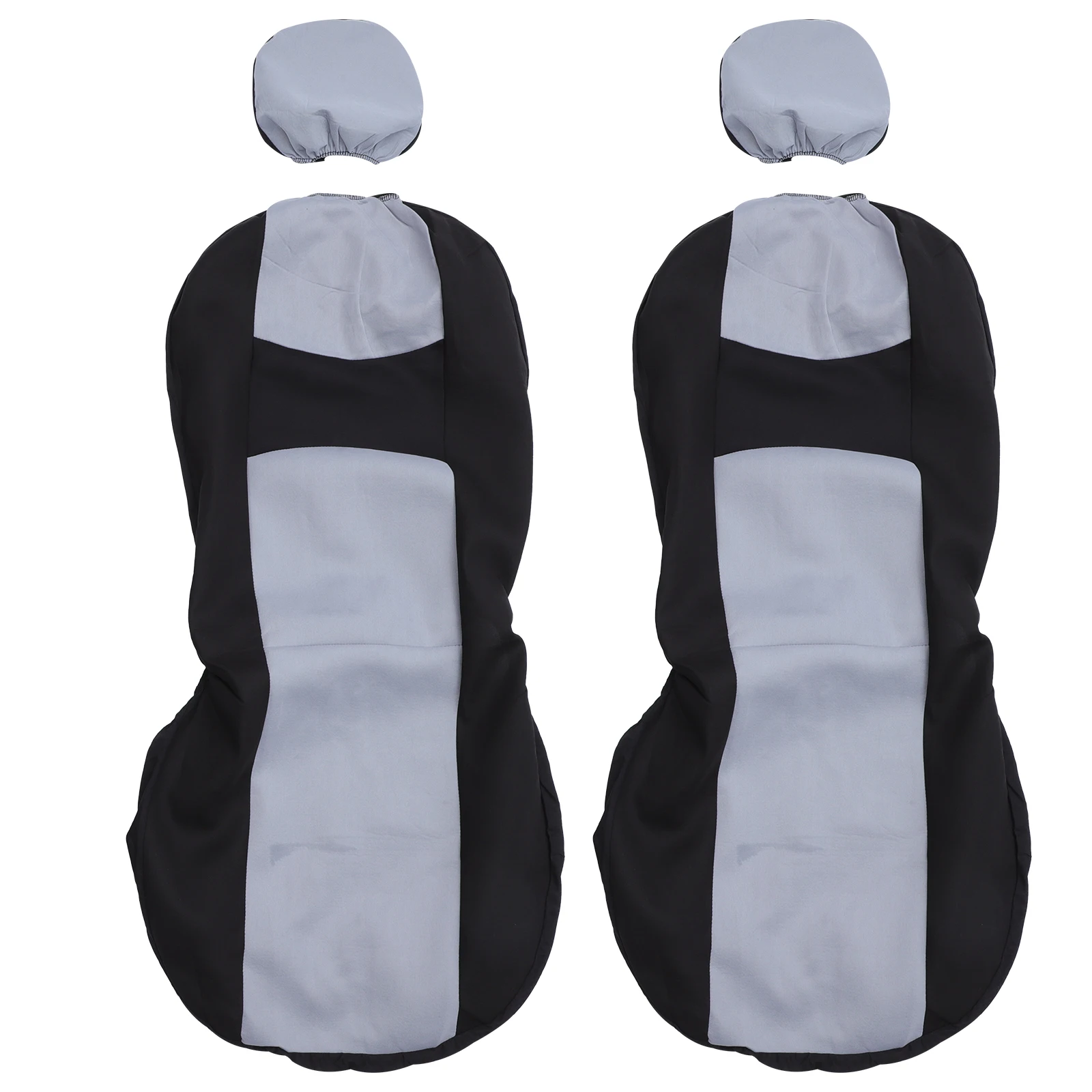 

4pcs Car Seat Cover Breathable Wear-resistant Sponge Cloth Anti-dust Decor Front Two-seat Luxury Stitching Comfortable Modern