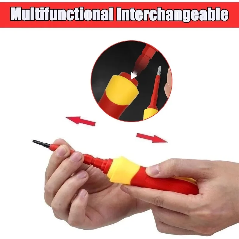 14in1 & 3in1 مفك براغي معزول كومبو نصائح مغناطيسية مجموعة أدوات كهربائية لإصلاح المنزل الكهربائي الاحترافي