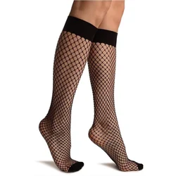 Women Fishnet Stockings Sexy Socks Hollow Out Transparent Short Lady Mesh Net Black Sock Comfortable Cool Summer High Socks