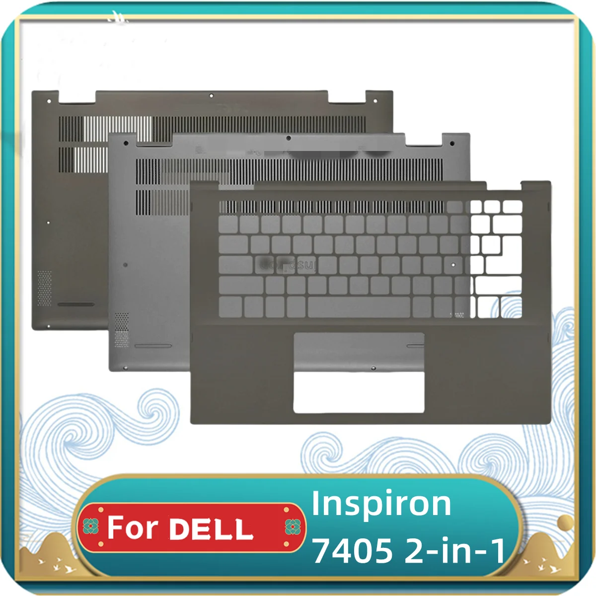 

Чехол-рамка для ноутбука Dell Inspiron 7405 2-в-1, задняя крышка ЖК-дисплея, передняя рамка, петли, крышка, упор для рук, нижний корпус 0YR2K6