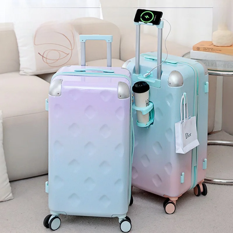 

2025 New Large Capaci Anti-explosion PC Lage Bag Travel Suitcase Thiened Password Box Pull Rod Leather Box for Men