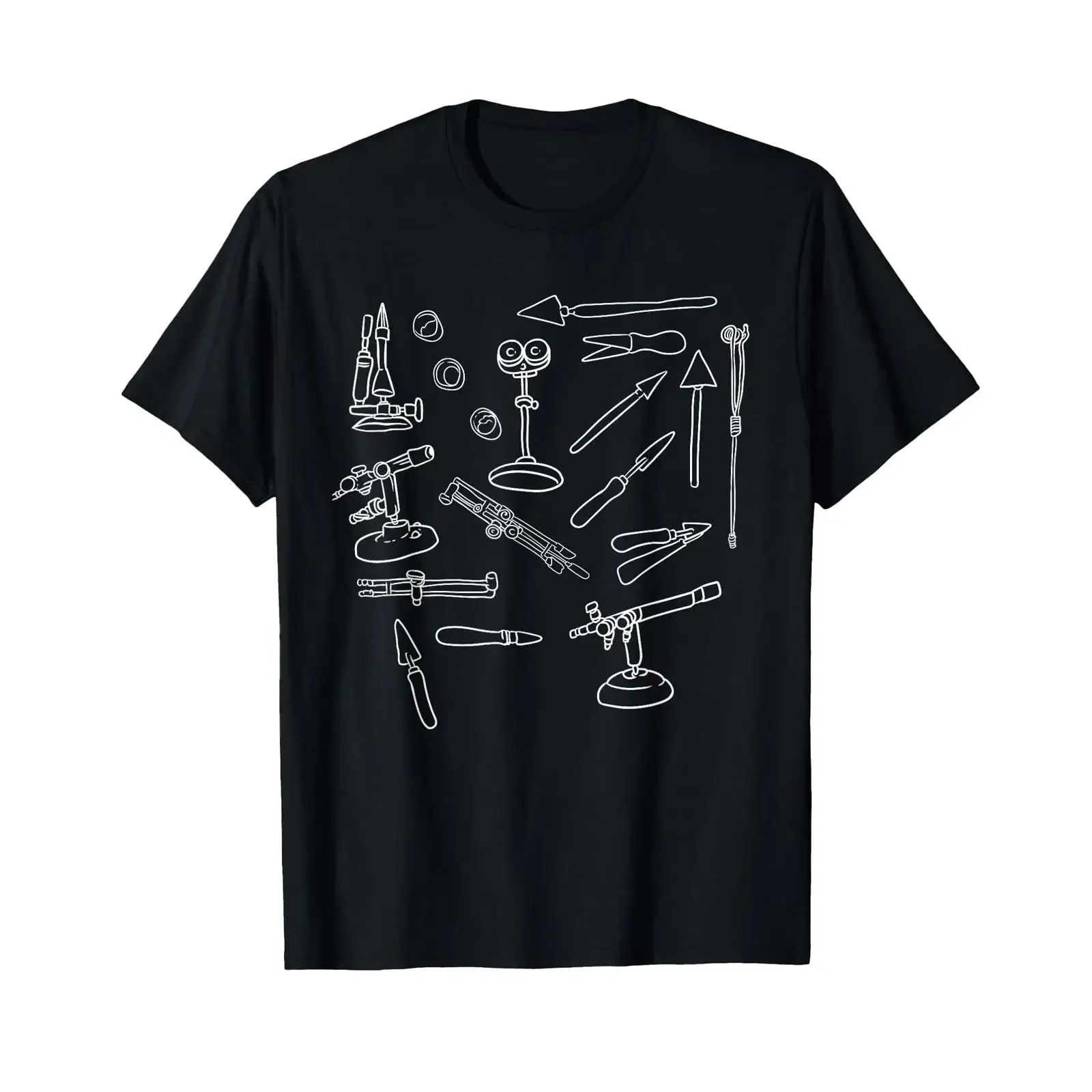 Glass Blower for T Shirt vintage Washed Stylish Slightly Top For Everyday Wear Unisex homme Casual streetwear Comfortable