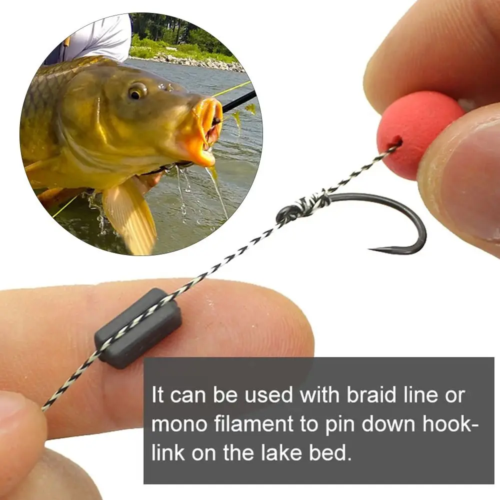 

10pcs Attach Line Sinkers Hook Connector Additional Weights Sinker Weight Tungsten Mud Brass Tungsten Leading