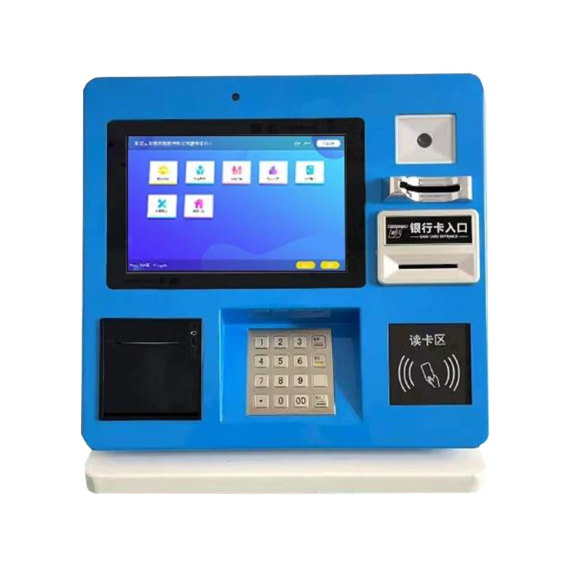 

High Quality Self Ordering Desktop Kiosk Small Inch Kiosk Desktop Self Service Printing Kiosk With Cash Payment