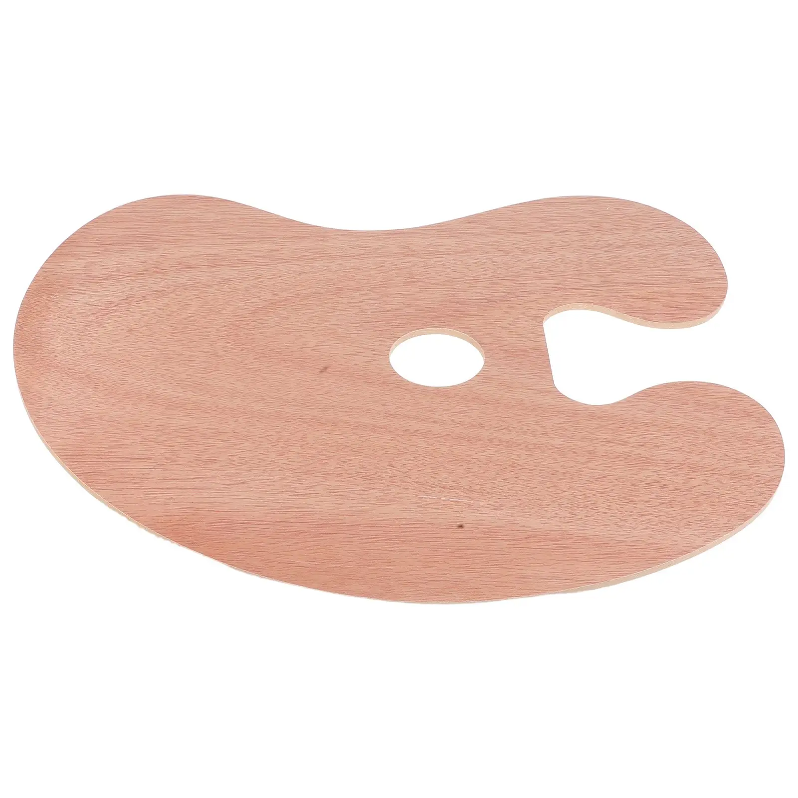 

Oil Paint Palette Artist Large Portable Special-shaped Supply Wood Reusable Empty Watercolor
