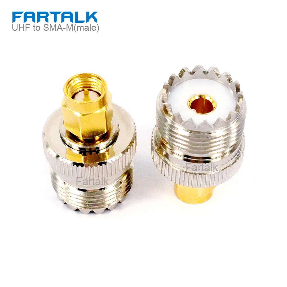 

SMA Male to UHF Female SO239 PL259 Connector RF Coaxial Coax Adapter For YAESU Car Radio Walkie Talkie Antenna SMA-Male