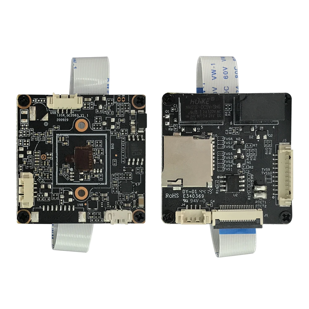 Hardware and software OEM ODM factory tf card slot RS485 reset alarm IO board IE interface P2P 3MP PCB IP camera board module
