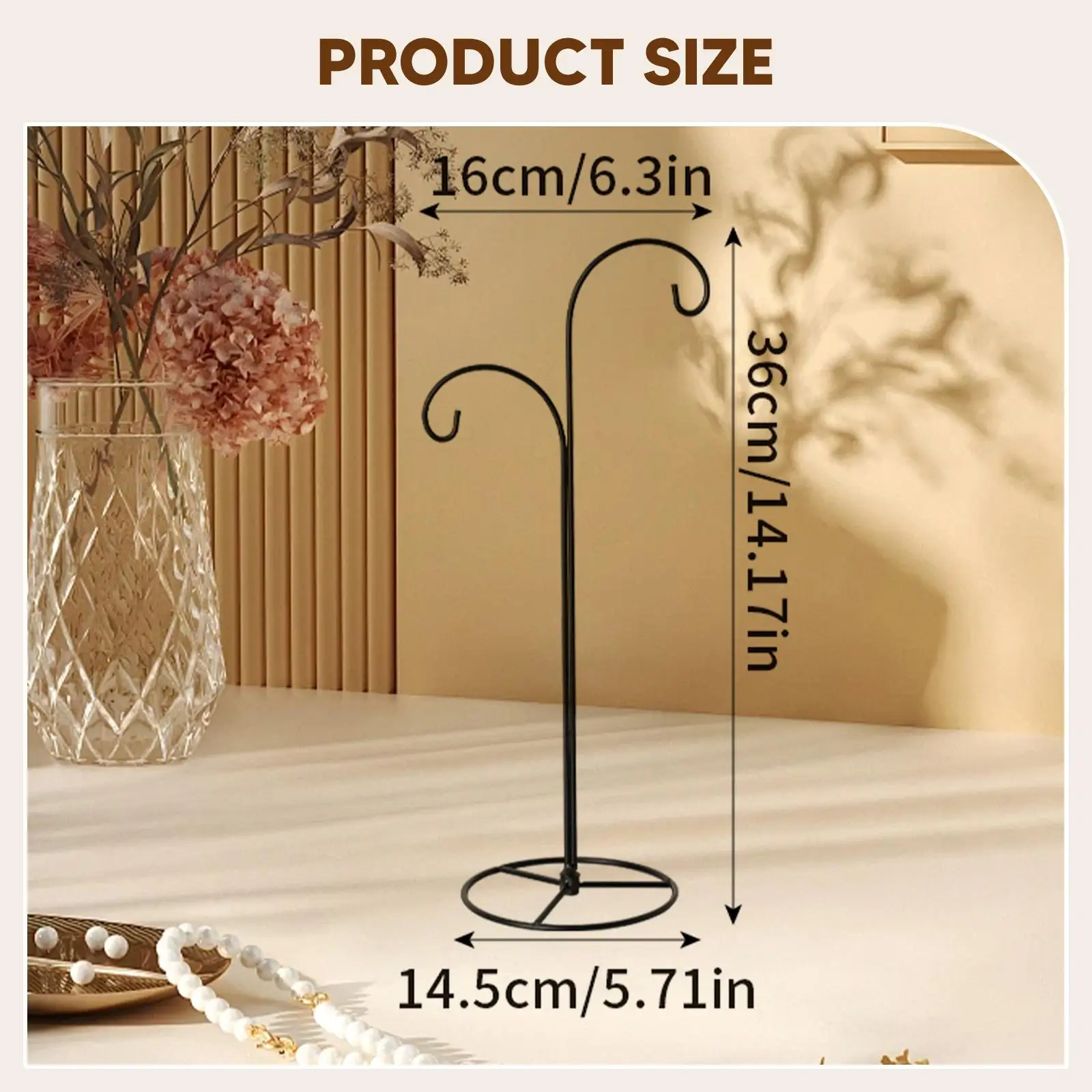 Wind Chime Stand Metal Multifunctional Desktop Accessory Terrariums Hanger for Hanging Pendant Tabletop Wedding Event Inside