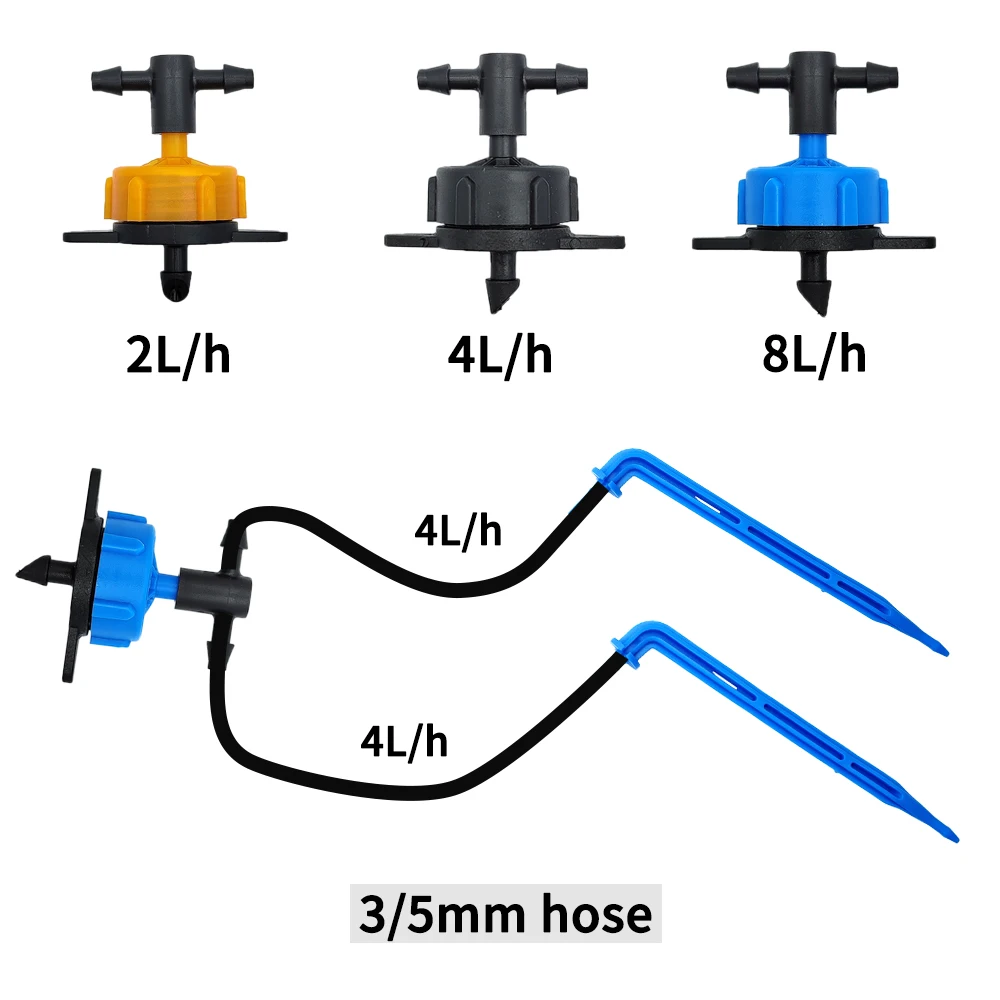 Garden Automatic Watering System Drip Irrigation 4-Way 3/5mm 2-Way Drip Arrow Transmitter Potted Plant 10/20set Greenhouse