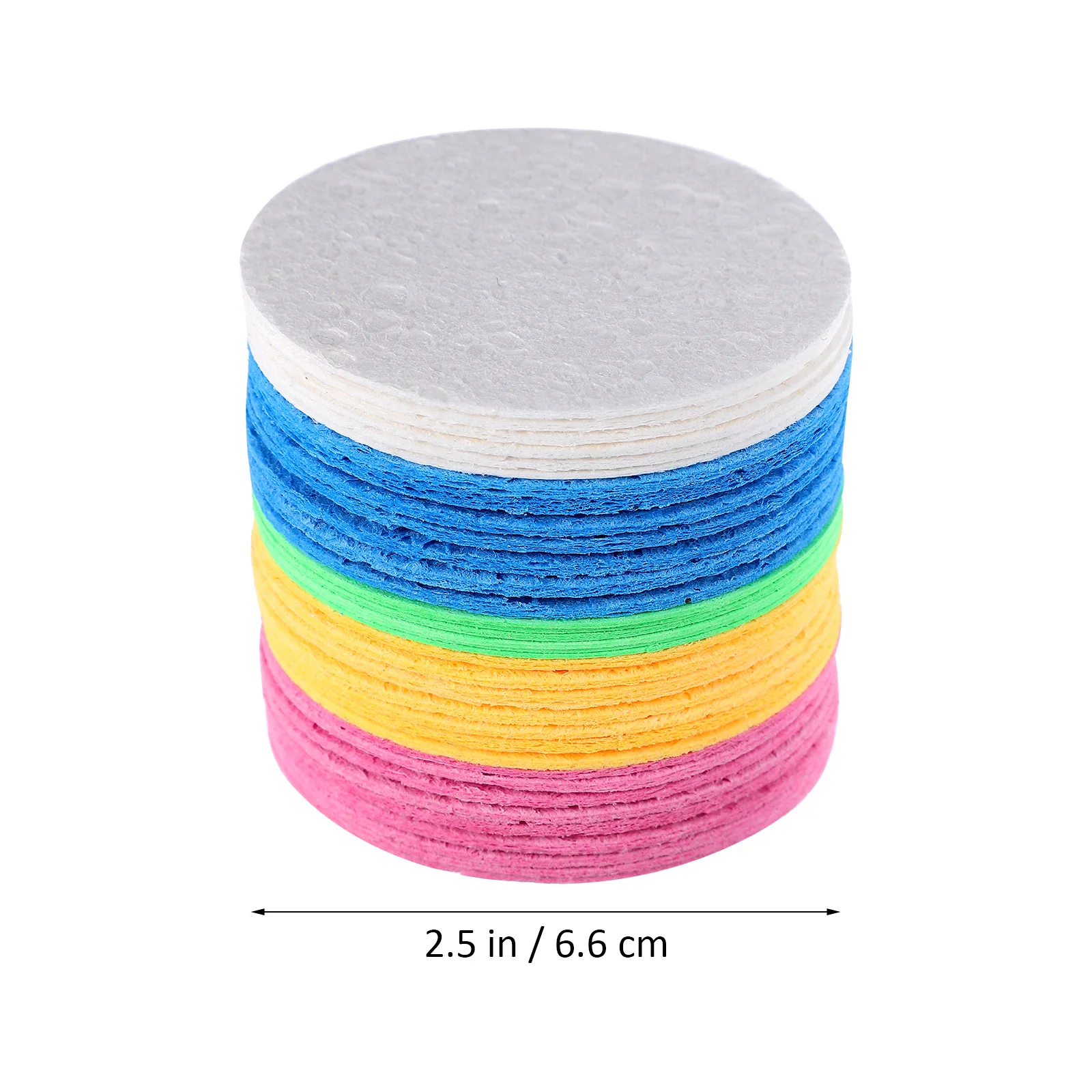 

50Pcs Round Facial Cleansing Sponges Makeup Soft Sponge Pads Makeup Remover Tools Reusable Face Cleaning Accessories