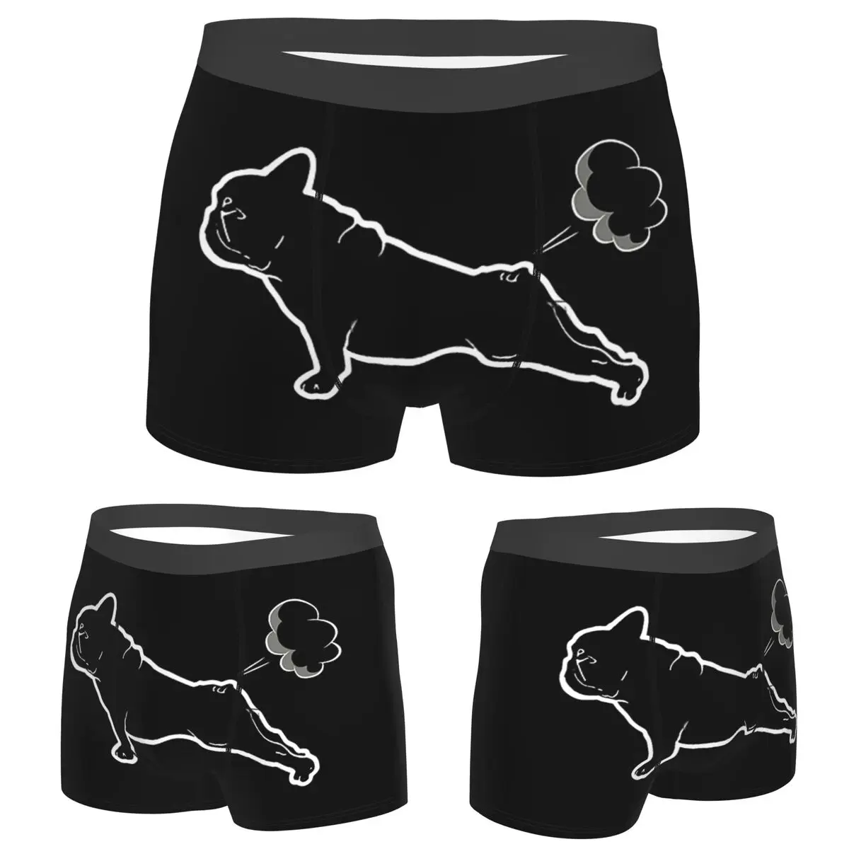 

Boxer Underpants Shorts French Bulldogs Yoga Panties Men's Soft Underwear for Homme Man Boyfriend Gift