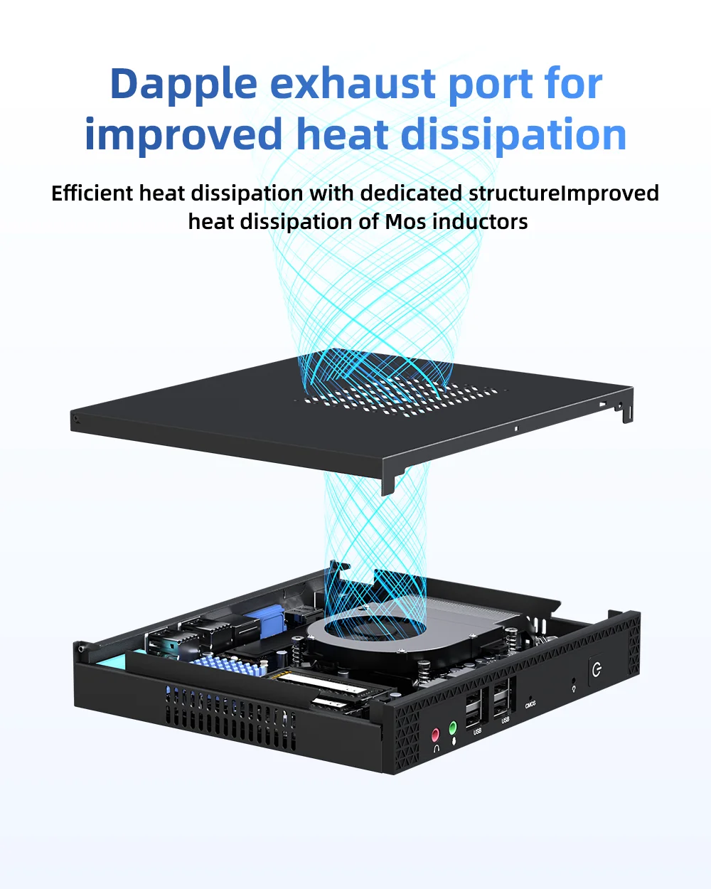 Мини-ПК TexHoo, Win 10 Pro, твердотельный накопитель 8 ГБ DDR3L 512 ГБ, двухдиапазонный Wi-Fi + BT, портативный ПК Intel i7 3520M ITX, офисный мини-компьютер 4K при 60 Гц