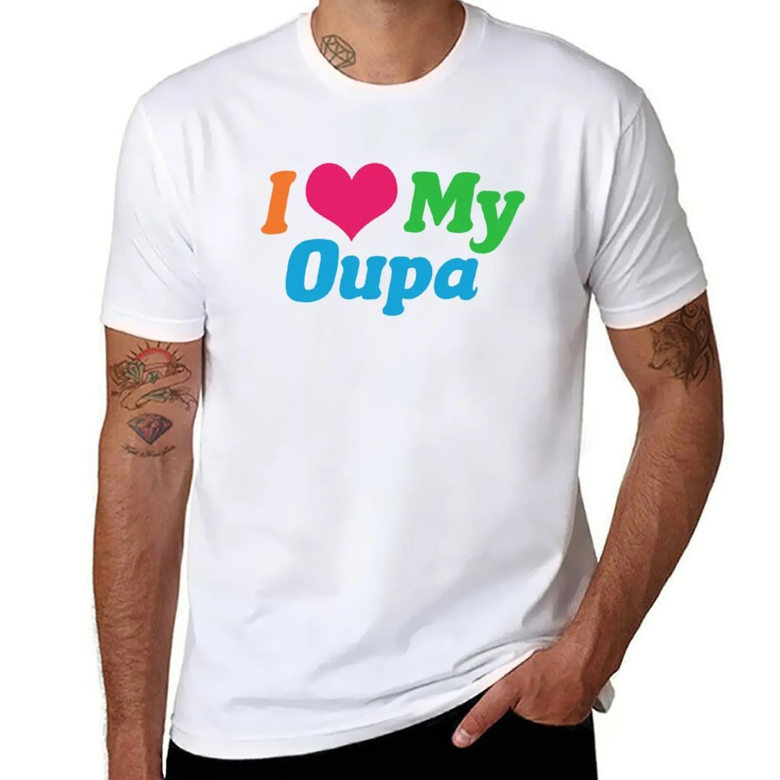 

I Love My Oupa T-Shirt cotton t shirts high quality t shirts designer T-Shirt