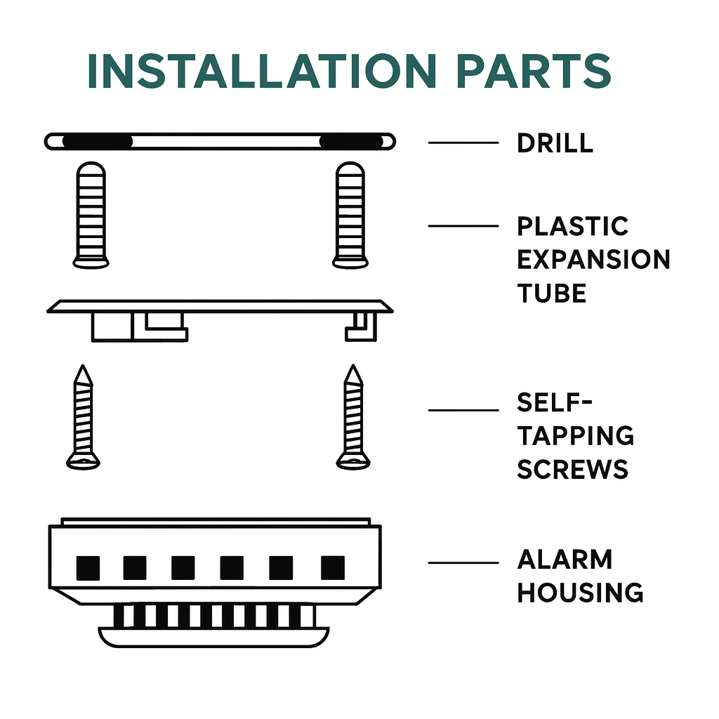 No-Smoking Smoke Detector Alarm | 120dB Voice Alert | 1-10 Adjustable Sensitivity | Remote Control | Plug-in Use | No Battery