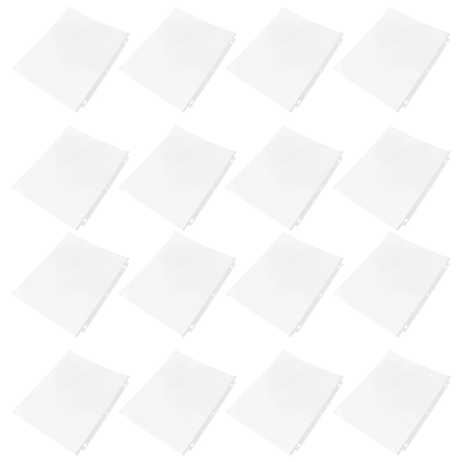 

50pcs A4 Sheet Protectors Clear Plastic Page Protectors Heavy Duty Binder Sleeves Punched Paper Organizer Transparent Pocket