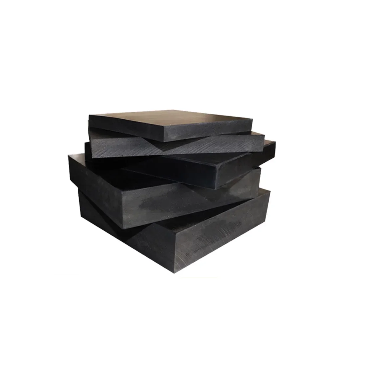 Black Shock-Absorbing Pad/Insulated High Elasticity Cushioning, High-Temperature Resistant, Thickened Industrial Rubber Block