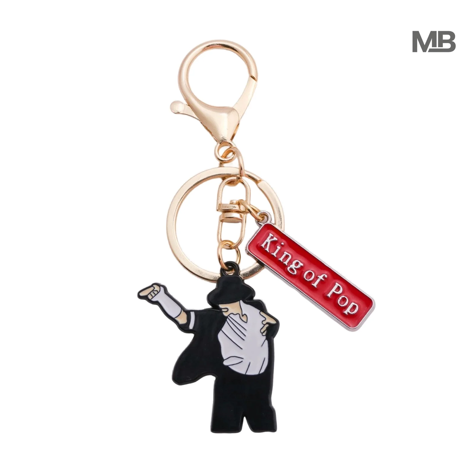 

Michael Jackson Heavy Metal Punk Rock Band Keychain Alloy Pendant Bag Charm Versatile Style Toy Gift Music Icon Collectible