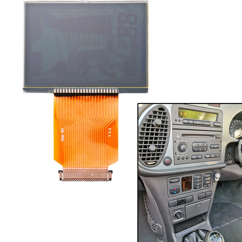 

Auto Repair Auto Climate Control Auto LCD Display Direct Replacement No Assembly Required For SAAB 9-3 1999-2003