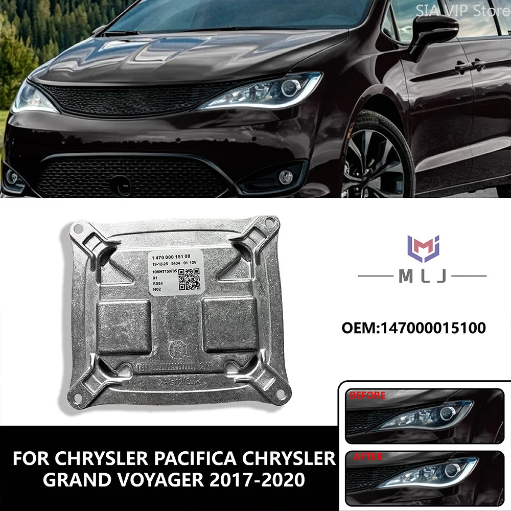 

Headlight DRL Turn Signal Driver Ballast Module For 2017-2020 Chrysler Pacifica Chrysler Grand Voyager 147000015100 DRL Module