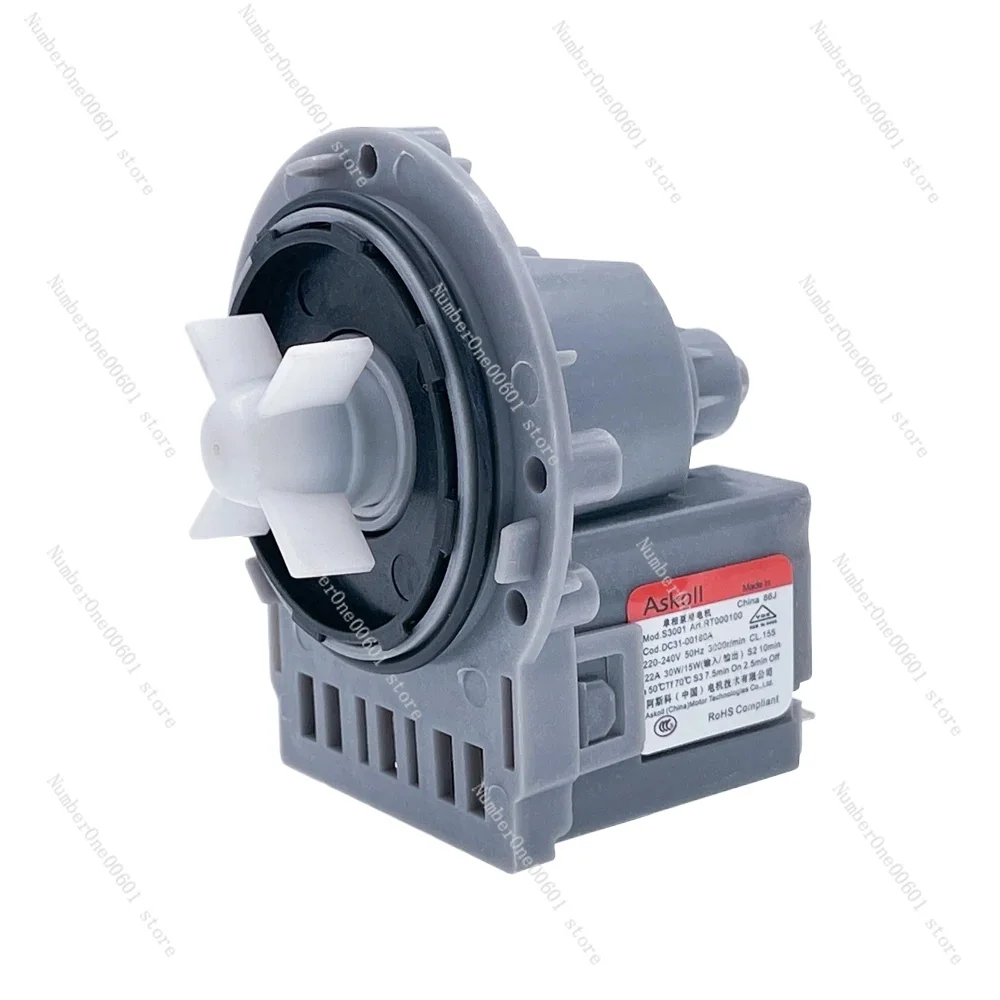 Drain Water Pump Assembly For Samsung Washing Machine Askoll DC31-00180A 220-240V Drainage Motor Washer Parts