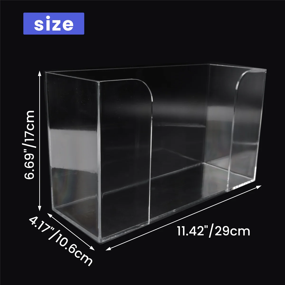 Countertop Paper Towel Dispenser,Clear Guest Towel Napkin Holder, Suitable for Z-Fold, C-Fold or Multi-Fold Paper Towels