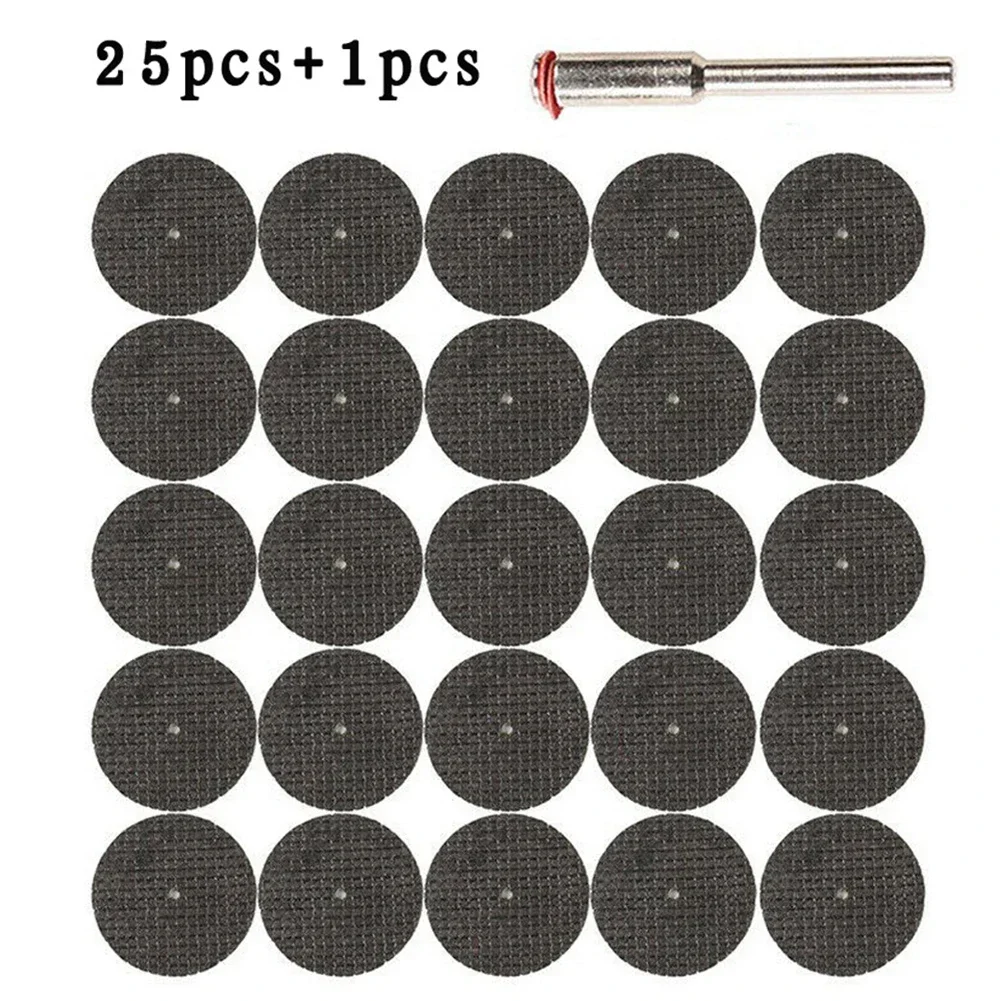 

26pcs Metal Cutting Disc Fiberglass Reinforced Cut Off Wheel Discs Saw Set 1/8inch Mandrel For Rotary Tool Accessories