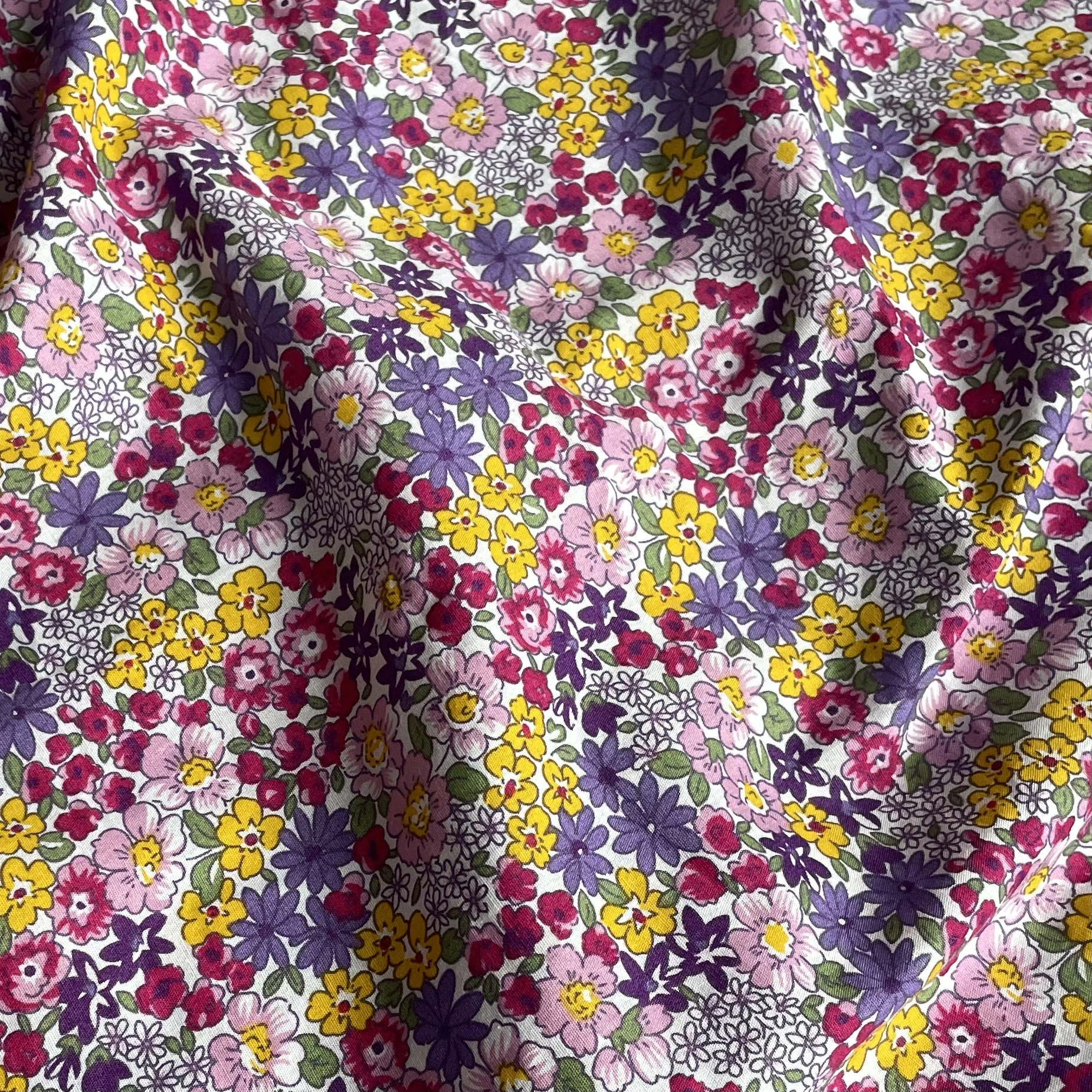 145x50cm New Floral 100% Cotton 40S Like Liberty Fabric Digital Printing For Sewing Cloth Dresses Skirt Kids Designer Handmade