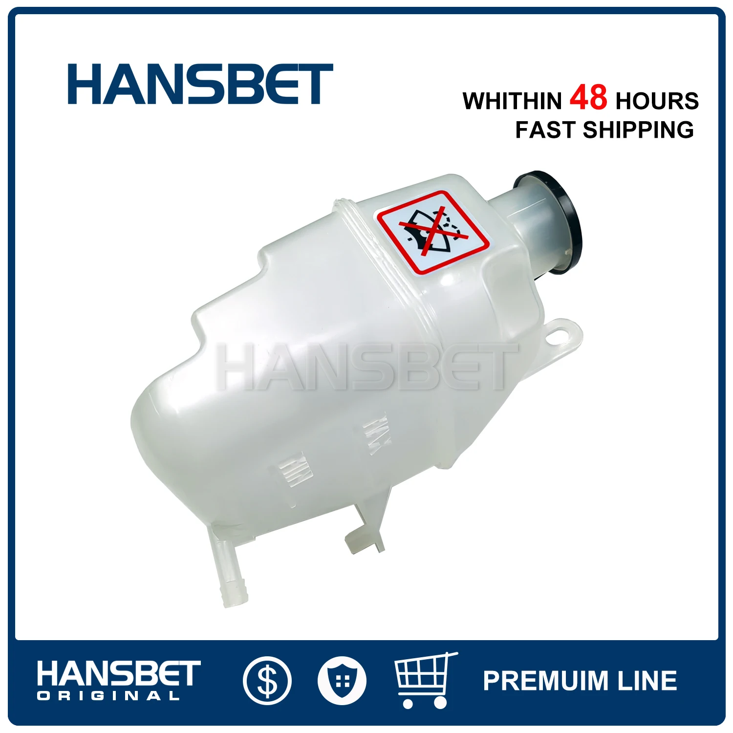 Coolant Expansion Tank with Cap 17107509071 Fit MINI R50 R52 R53 Cooper one 2001-08 HANSBET